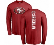 Football San Francisco 49ers #57 Dre Greenlaw Red Backer Long Sleeve T-Shirt