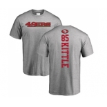 Football San Francisco 49ers #85 George Kittle Ash Backer T-Shirt