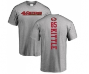 Football San Francisco 49ers #85 George Kittle Ash Backer T-Shirt