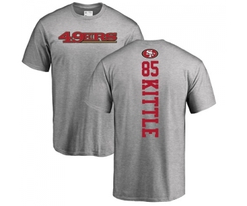 Football San Francisco 49ers #85 George Kittle Ash Backer T-Shirt