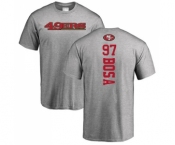 Football San Francisco 49ers #97 Nick Bosa Ash Backer T-Shirt