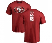 Football San Francisco 49ers #97 Nick Bosa Red Backer T-Shirt