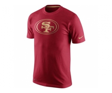 Men's San Francisco 49ers Nike Scarlet Championship Drive Gold Collection Performance T-Shirt