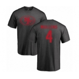 NFL Nike San Francisco 49ers #4 Nick Mullens Ash One Color T-Shirt