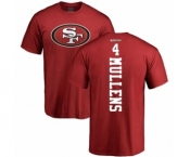 NFL Nike San Francisco 49ers #4 Nick Mullens Red Backer T-Shirt