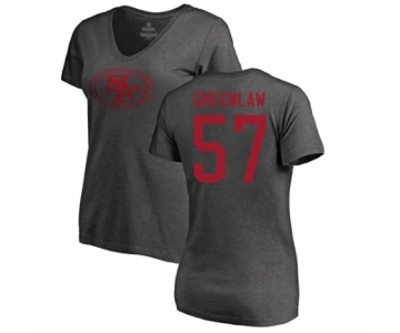 Football Women's San Francisco 49ers #57 Dre Greenlaw Ash One Color T-Shirt