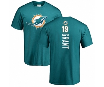 NFL Nike Miami Dolphins #19 Jakeem Grant Aqua Green Backer T-Shirt