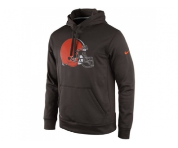 Cleveland Browns Nike Brown Practice Performance Pullover Hoodie