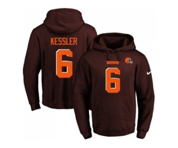 Nike Cleveland Browns #6 Cody Kessler Brown Name & Number Pullover NFL Hoodie