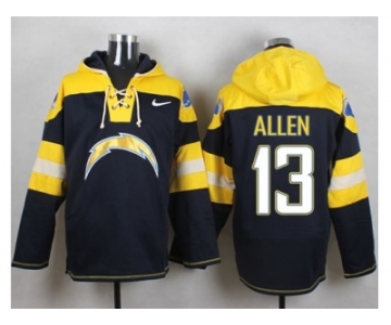 Nike San Diego Chargers #13 Keenan Allen Navy Blue Player Pullover Hoodie