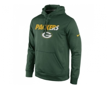 Green Bay Packers Nike Green Kick Off Staff Performance Pullover Hoodie