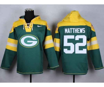nike nfl jerseys green bay packers #52 clay matthews yellow-green-1[pullover hooded sweatshirt]