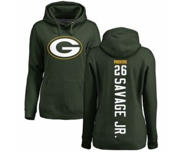 Football Women's Green Bay Packers #26 Darnell Savage Jr. Green Backer Hoodie