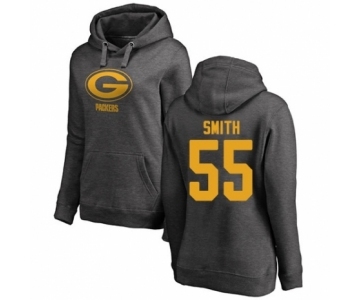 Football Women's Green Bay Packers #55 Za'Darius Smith Ash One Color Pullover Hoodie