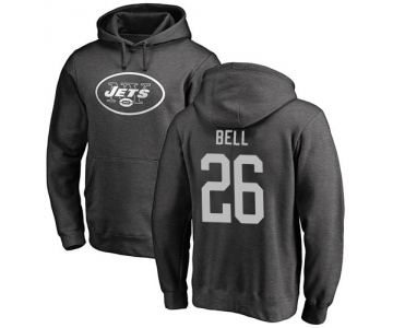 Football New York Jets #26 Le'Veon Bell Ash One Color Pullover Hoodie