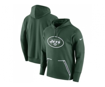 Men New York Jets Nike Green Champ Drive Vapor Speed Pullover Hoodie