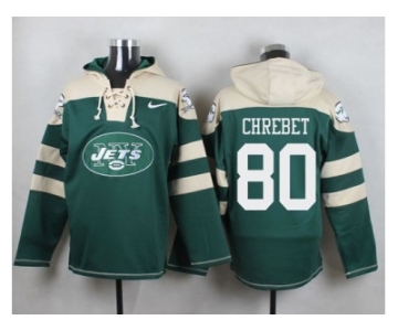 Nike New York Jets #80 Wayne Chrebet Green Player Pullover NFL Hoodie