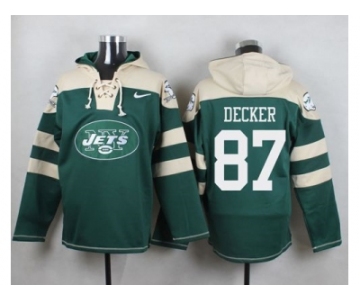 Nike New York Jets #87 Eric Decker Green Player Pullover NFL Hoodie