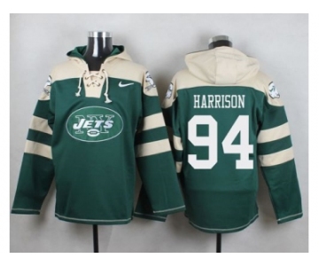 Nike New York Jets #94 Damon Harrison Green Player Pullover NFL Hoodie