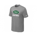 Men's New York Jets Nike Cardinal Facility T-Shirt L.Grey