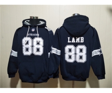 Men's Dallas Cowboys #88 CeeDee Lamb Navy Ageless Must-Have Lace-Up Pullover Hoodie