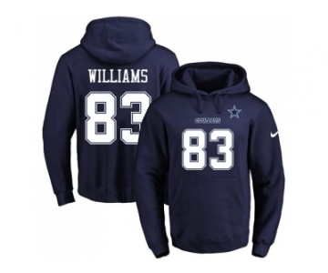 Nike Dallas Cowboys #83 Terrance Williams Navy Blue Name & Number Pullover NFL Hoodie