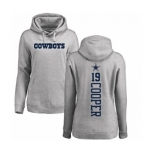 NFL Women's Nike Dallas Cowboys #19 Amari Cooper Ash Backer Pullover Hoodie