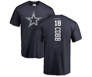 Football Dallas Cowboys #18 Randall Cobb Navy Blue Backer T-Shirt
