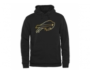 Men''s Buffalo Bills Pro Line Black Gold Collection Pullover Hoodie
