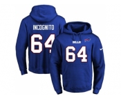 Nike Buffalo Bills #64 Richie Incognito Royal Blue Name & Number Pullover NFL Hoodie