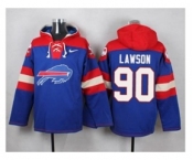 Nike Buffalo Bills #90 Shaq Lawson Royal Blue Player Pullover NFL Hoodie