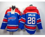 nike nfl jerseys buffalo bills #28 spiller red-blue[pullover hooded sweatshirt]