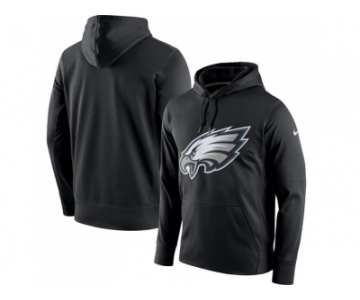 Men Philadelphia Eagles Nike Black Circuit Logo Essential Performance Pullover Hoodie