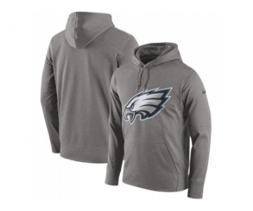 Men Philadelphia Eagles Nike Heathered Gray Performance Circuit Logo Essential Hoodie