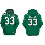 Men's Philadelphia Eagles #33 Cooper DeJean Green 2025 Super Bowl LIX Patch Pullover Hoodie