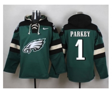 Nike Philadelphia Eagles #1 Cody Parkey Midnight Green Player Pullover Hoodie