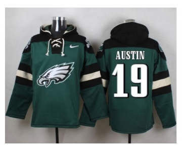Nike Philadelphia Eagles #19 Miles Austin Green Player Pullover Hoodie