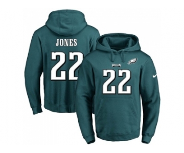 Nike Philadelphia Eagles #22 Sidney Jones Midnight Green Name & Number Pullover NFL Hoodie