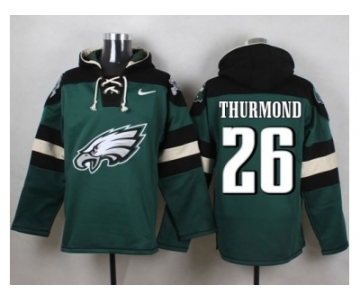 Nike Philadelphia Eagles #26 Walter Thurmond Green Player Pullover Hoodie