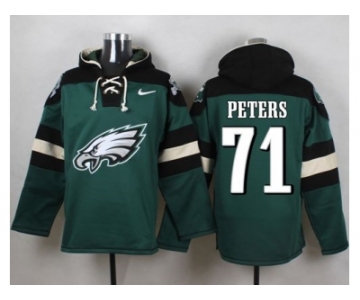 Nike Philadelphia Eagles #71 Jason Peters Green Player Pullover Hoodie
