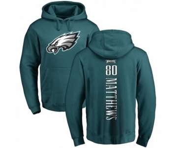 Nike Philadelphia Eagles #80 Jordan Matthews Green Backer Pullover Hoodie