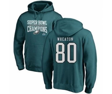 Nike Philadelphia Eagles #80 Markus Wheaton Green Super Bowl LII Champions Pullover Hoodie