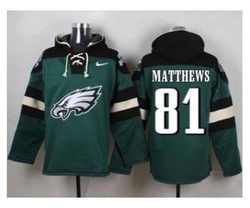 Nike Philadelphia Eagles #81 Jordan Matthews Green Player Pullover Hoodie
