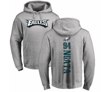 Nike Philadelphia Eagles #94 Haloti Ngata Ash Backer Pullover Hoodie