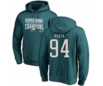 Nike Philadelphia Eagles #94 Haloti Ngata Green Super Bowl LII Champions Pullover Hoodie