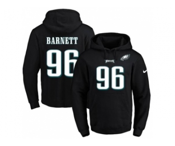 Nike Philadelphia Eagles #96 Derek Barnett Black Name & Number Pullover NFL Hoodie