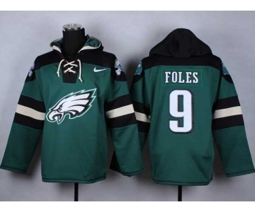 nike nfl jerseys philadelphia eagles #9 foles black-green-1[pullover hooded sweatshirt]