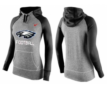 Women Nike Philadelphia Eagles Performance Hoodie Grey & Black_1