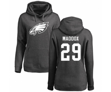 Women's Nike Philadelphia Eagles #29 Avonte Maddox Ash One Color Pullover Hoodie