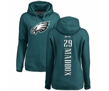 Women's Nike Philadelphia Eagles #29 Avonte Maddox Green Backer Pullover Hoodie
